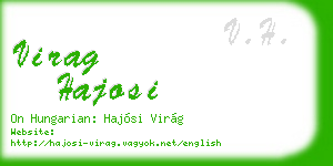 virag hajosi business card