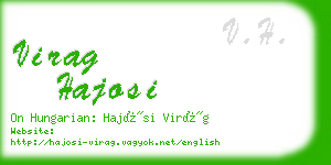 virag hajosi business card